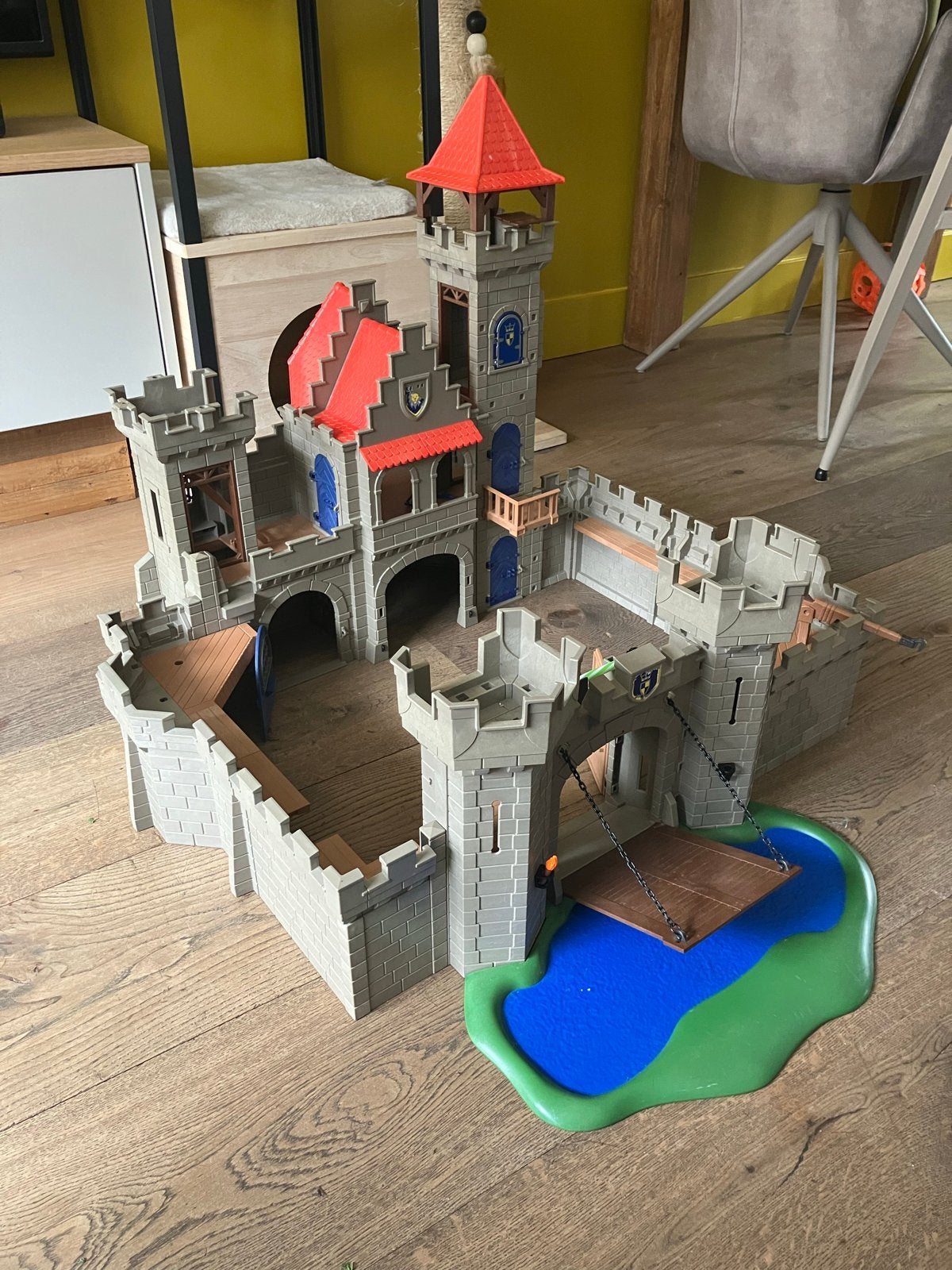 Playmobil Ridder Kasteel met ophaalbrug, Ophalen, Gebruikt, Complete set
