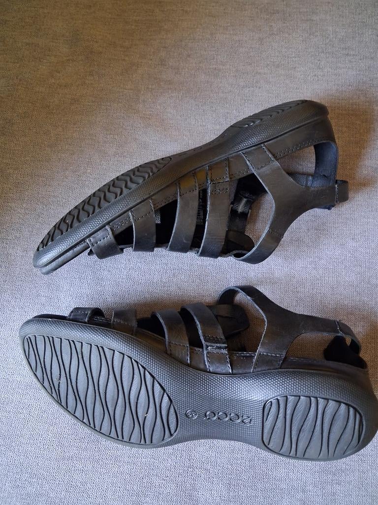 Ecco sandalen maat 39, Ophalen of Verzenden, Zo goed als nieuw, Zwart, Sandalen of Muiltjes