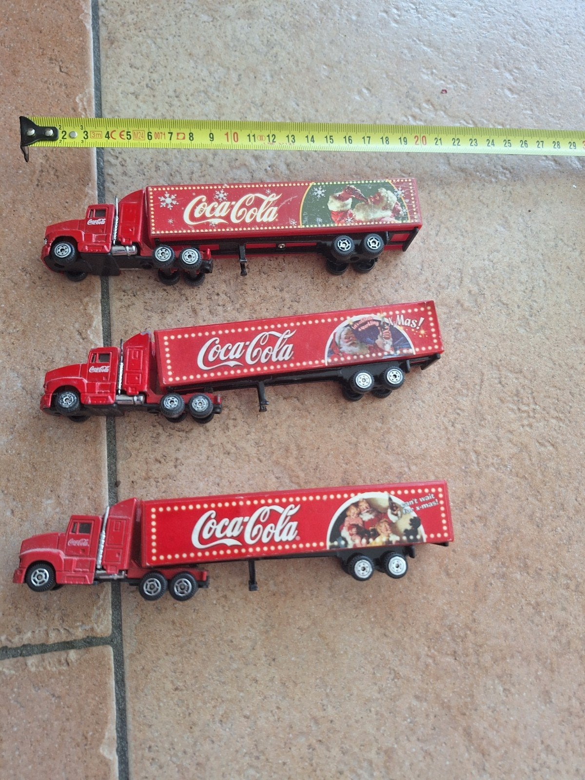 Set van 3 Coca-Cola Kersttrucks - Verzamelobjecten, Ophalen of Verzenden, Gebruikt