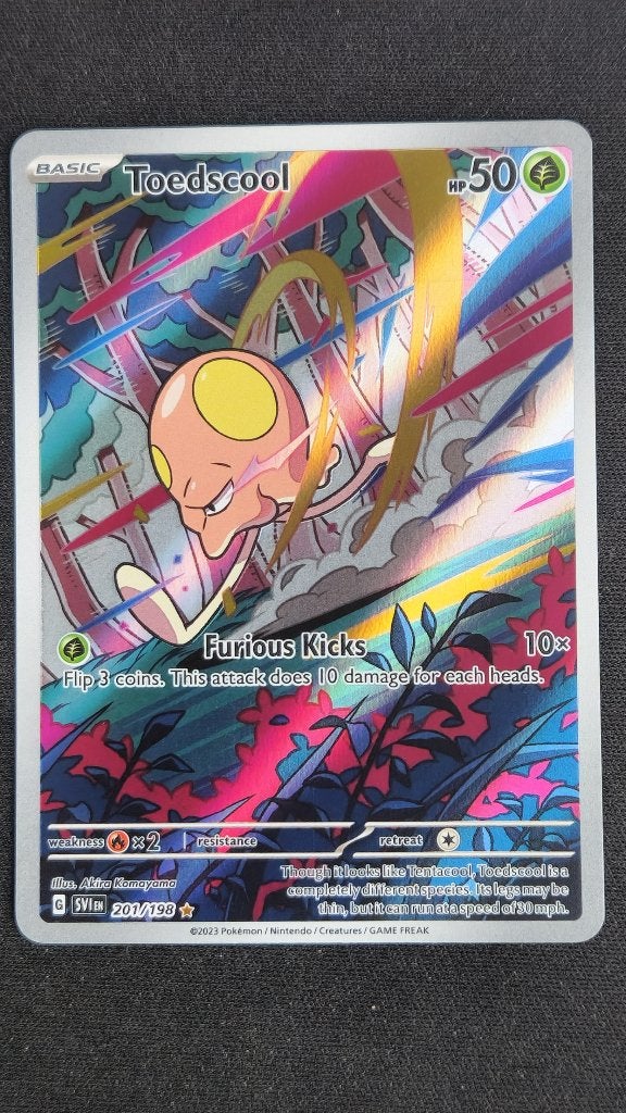 Toedscool (SVI 201/198) Pokémon kaart, Ophalen of Verzenden, Zo goed als nieuw, Losse kaart