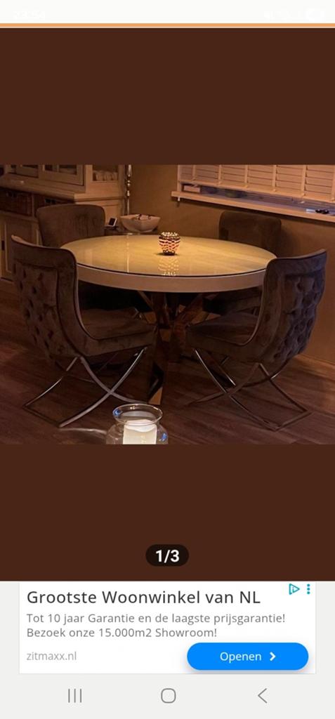 4 Eetkamer stoelen, Ophalen of Verzenden