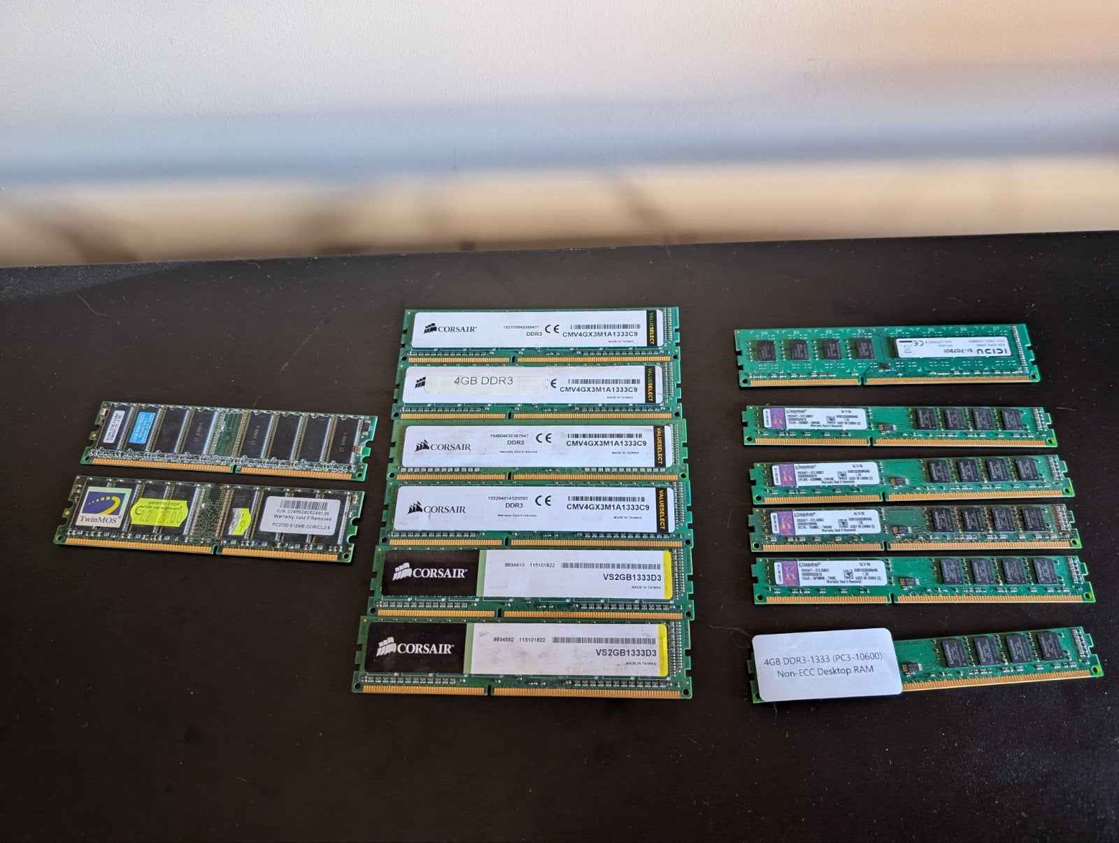 Diverse RAM-geheugen: 512mb DDR2, 2 en 4gb DDR3 modules, Gebruikt, Ophalen of Verzenden, DDR, Desktop