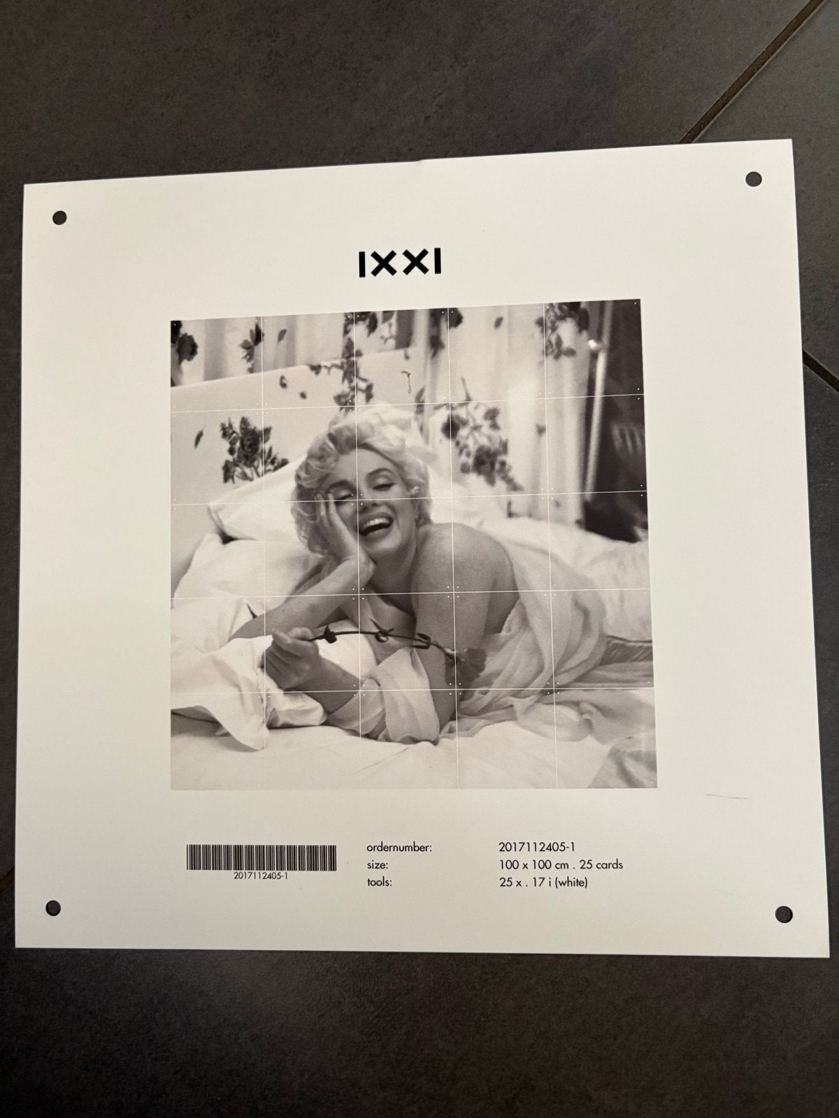 IXXI Marilyn Monroe wanddecoratie - 100x100 cm, Nieuw, Ophalen of Verzenden, Print, 75 tot 100 cm