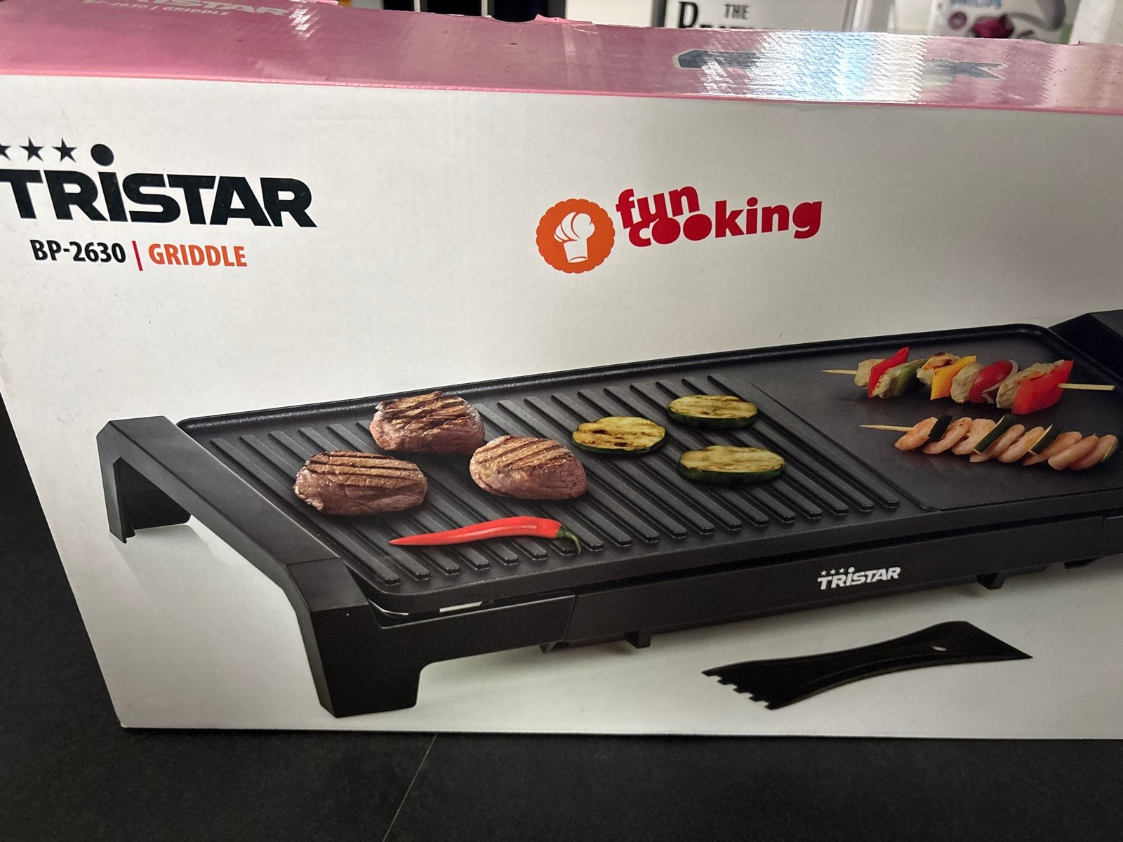 Tristar BP-2630 Bakplaat - Grillen en Bakken in één, Ophalen, Gebruikt, 4 t/m 7 personen
