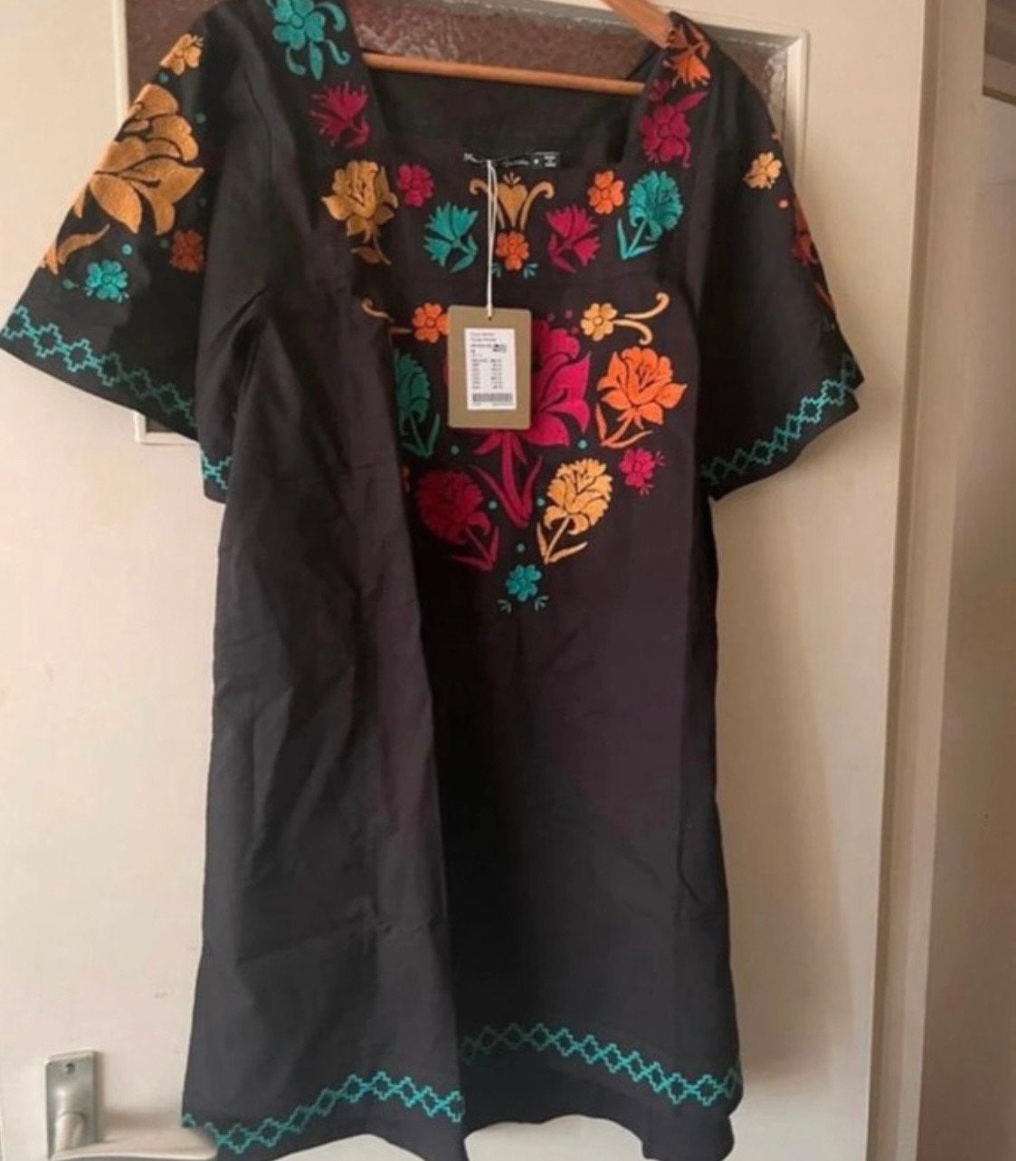 Gudrun Sjoden Tuniek met Prachtig Borduurwerk - Maat M, Verzenden, Nieuw, Maat 38/40 (M), Zwart