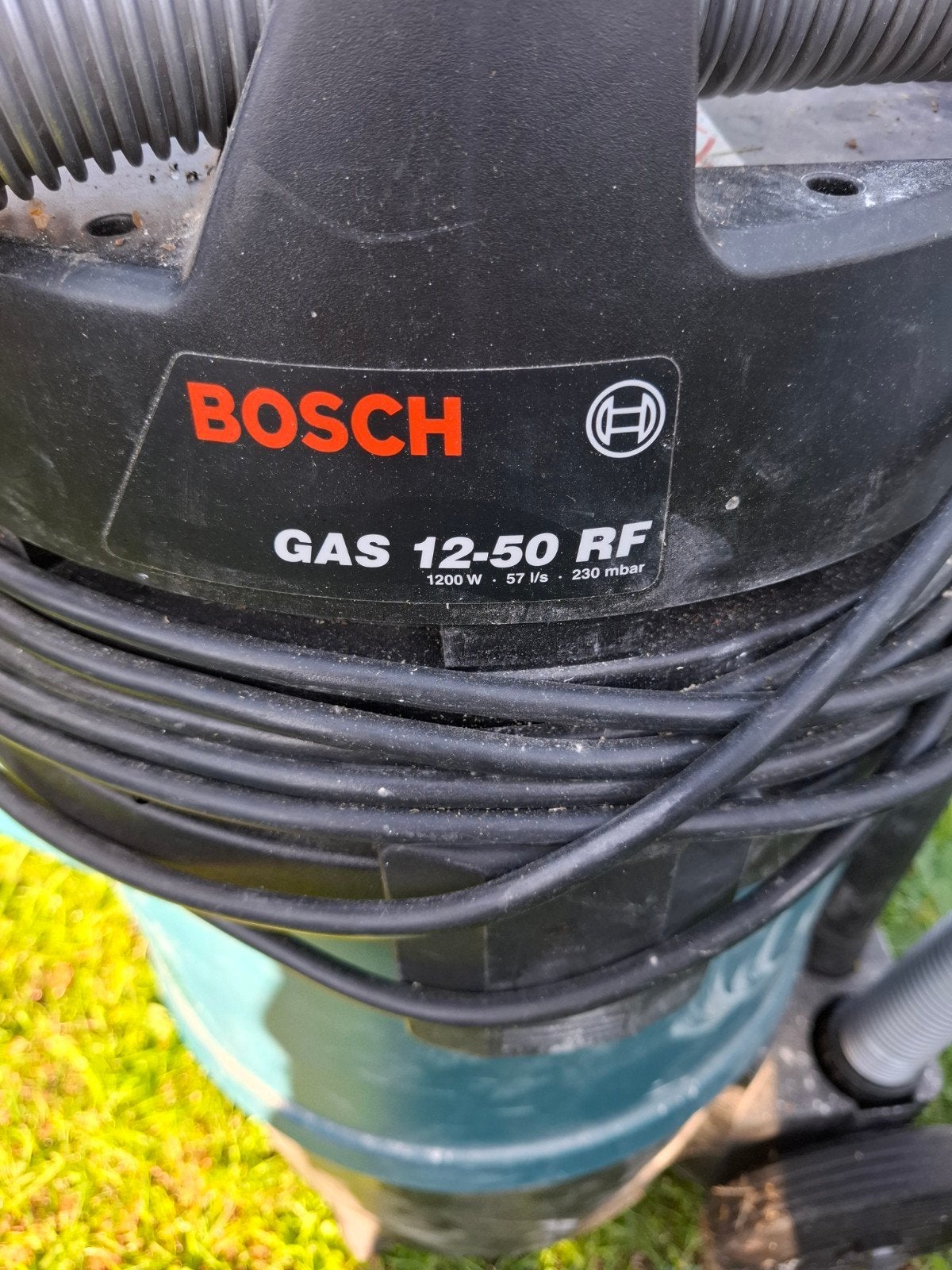 Bosch GAS 12-50 RF Industriële Stofzuiger 1200W, Ophalen, Inclusief accessoires, Gebruikt, Bosch