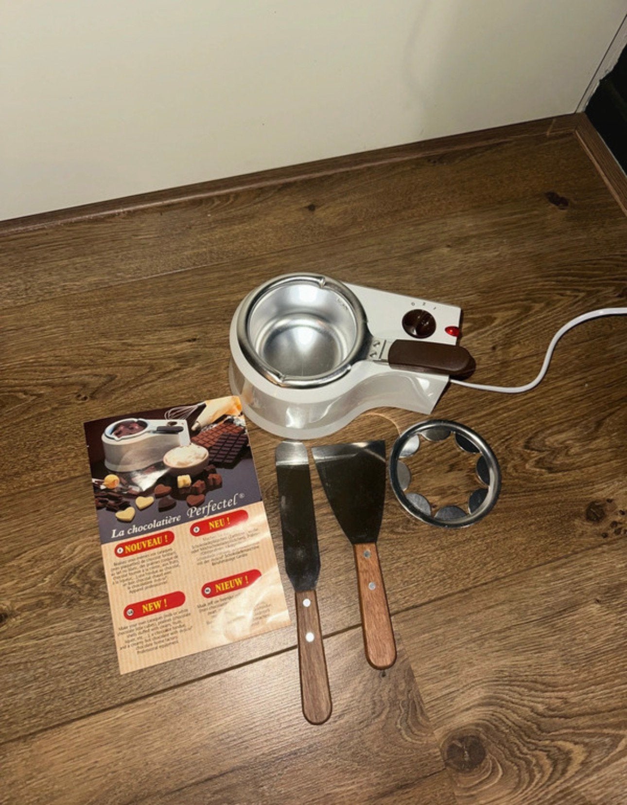 Mini chocolade machine/ fondue/ chocolade vormpjes maken, Minder dan 1 liter, Ophalen of Verzenden, Zo goed als nieuw, 1 snelheid