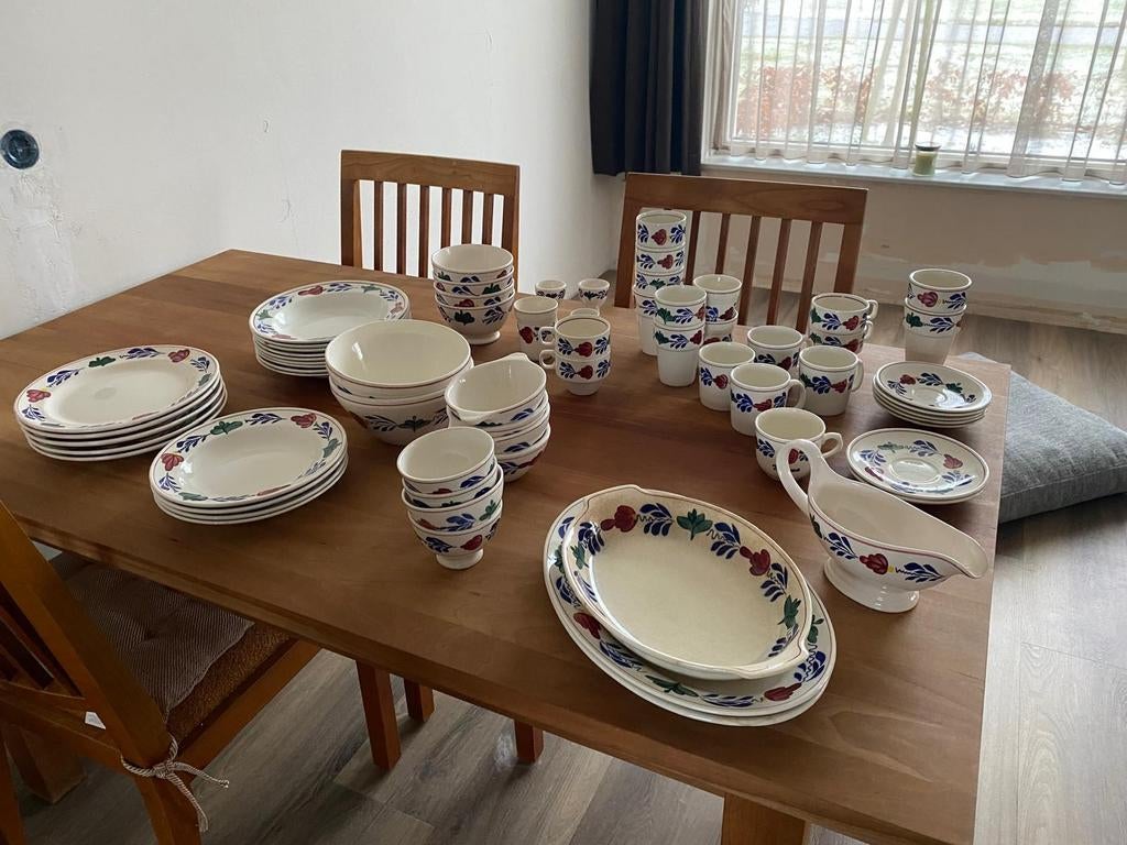 Boerenbont servies, goede staat, incompleet, Ophalen