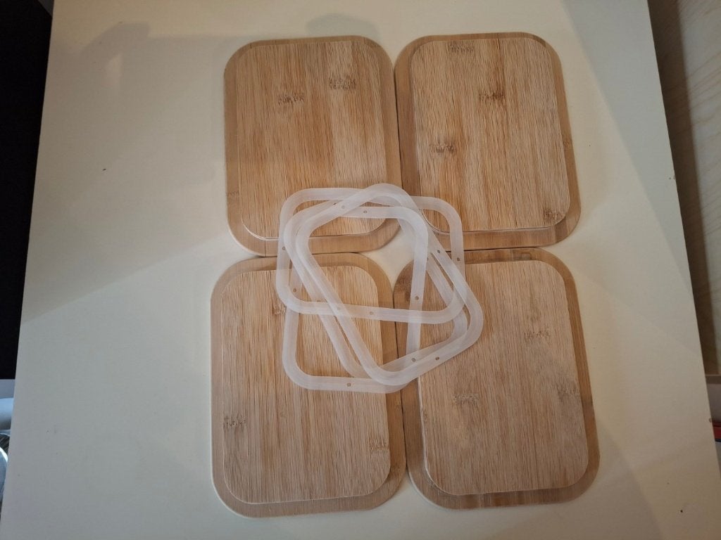 Glazen bakjes, meal prep, voorraadbakjes, 4 stuks, Ophalen of Verzenden, Zo goed als nieuw