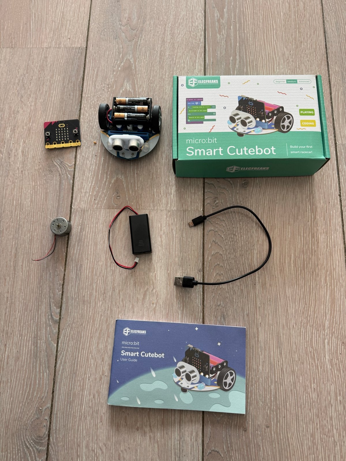ELECFREAKS micro:bit Smart Cutebot - Educatieve Robot, Kinderen en Baby's, Speelgoed | Educatief en Creatief, Ophalen of Verzenden