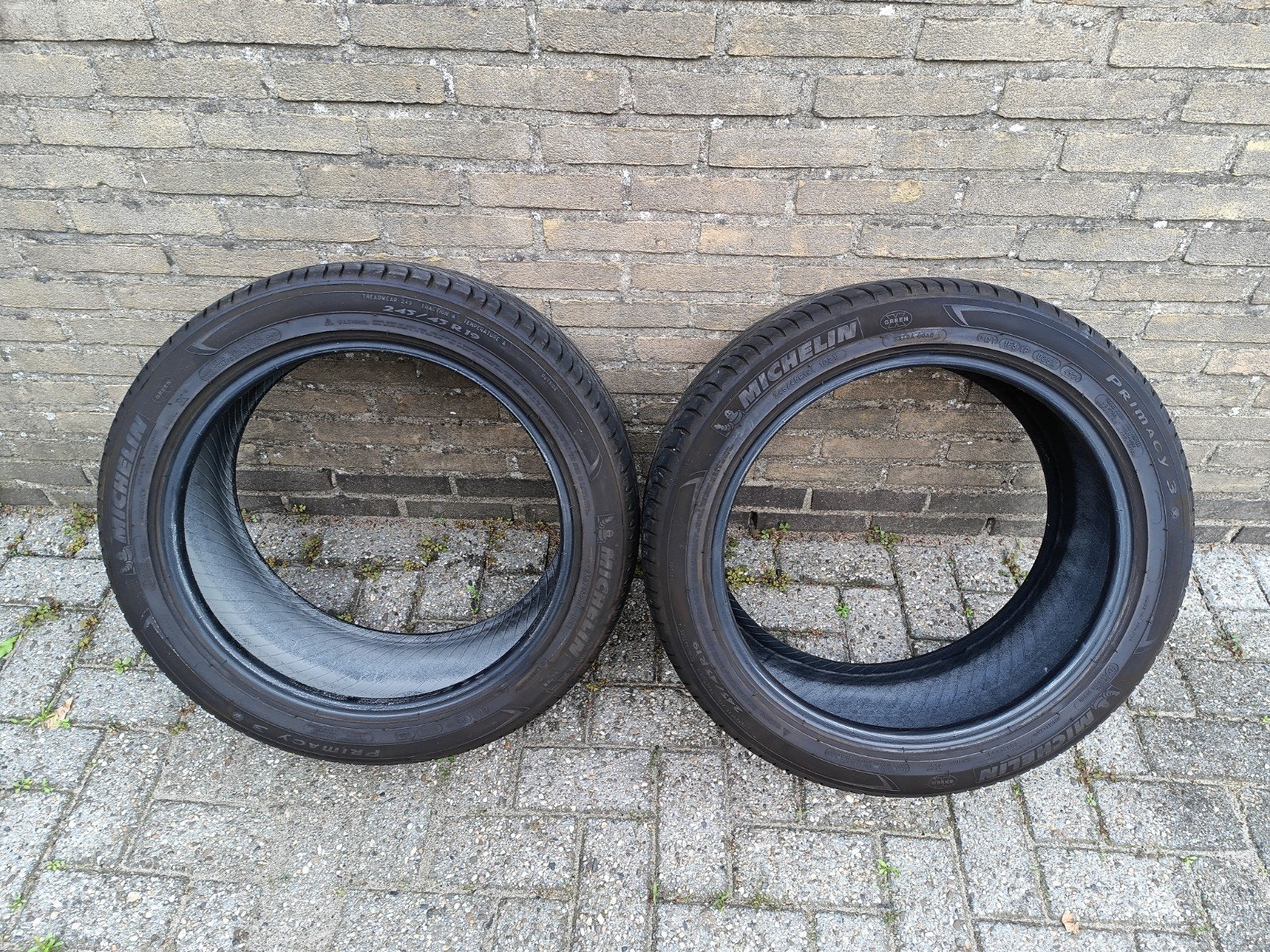 2x Michelin Primacy 3 245/45R19 bijna 6mm, Auto-onderdelen, Banden en Velgen, Ophalen, 18 inch, 245 mm, Band(en)