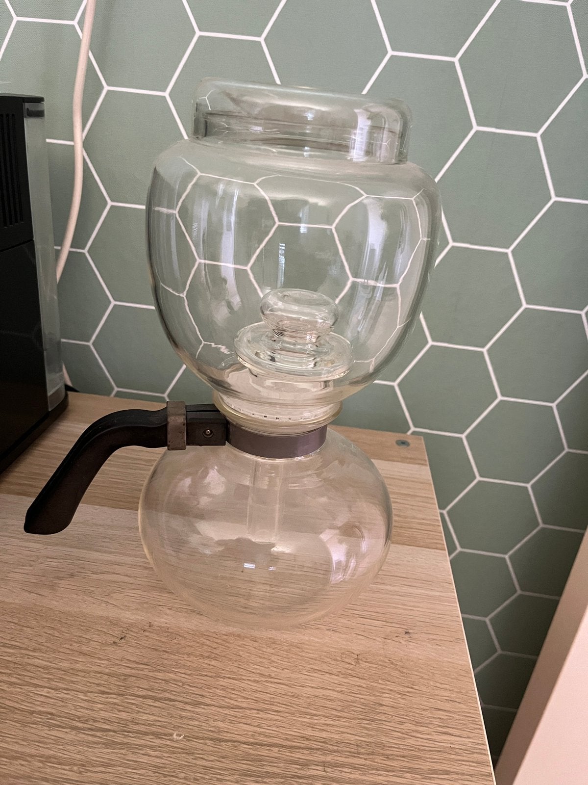 Glazen koffiemaker., Huis en Inrichting, Ophalen, Glas of Glazen, Overige stijlen, Glas