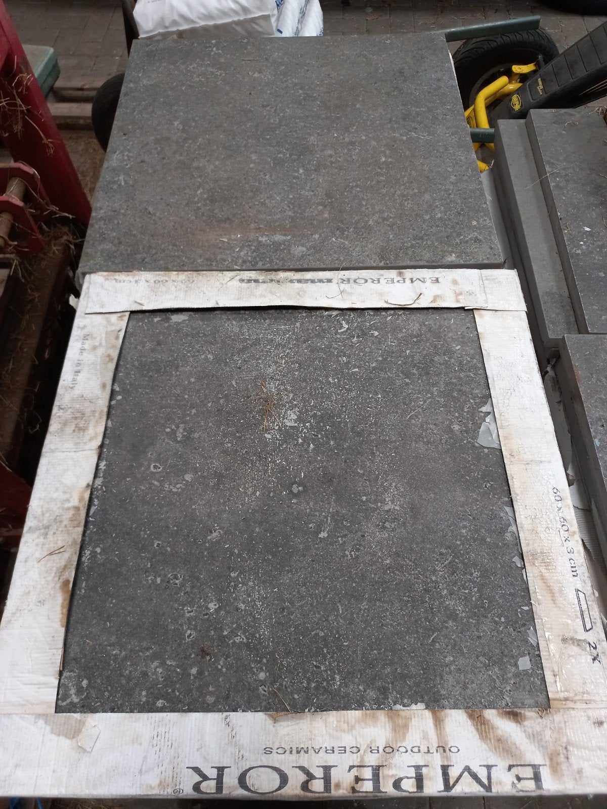Gezocht.Emperor Palazzo Anthracite Terrastegels 60x60x3 cm, Ophalen, 60 cm of meer, Nieuw, 10 m² of meer