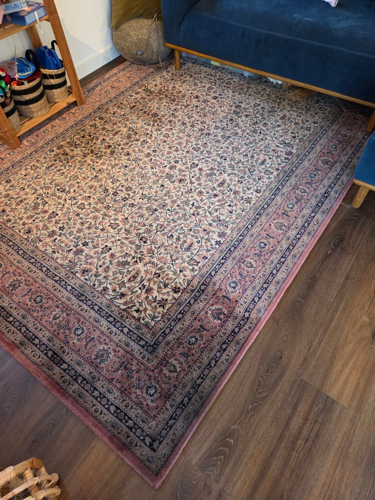 Vintage Roze Vloerkleed - 200x300 cm, Ophalen, Gebruikt, Vintage, 200 cm of meer