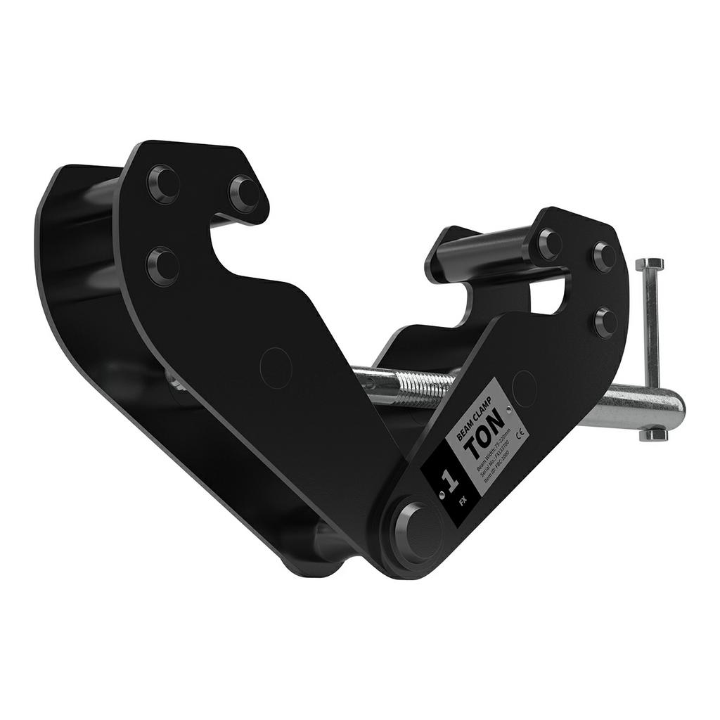 50 x FORTEX Beam Clamp Heavy Duty 75-230mm - 1T zwart, Ophalen, Nieuw