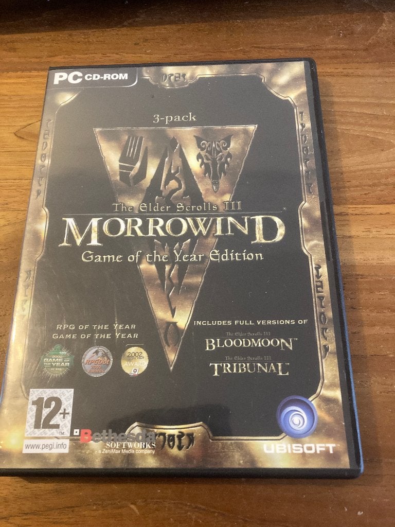 PC cd-rom The Elder Scrolls 3: Morowind (Game of the year Ed, Avontuur en Actie, Verzenden, 1 speler, Zo goed als nieuw