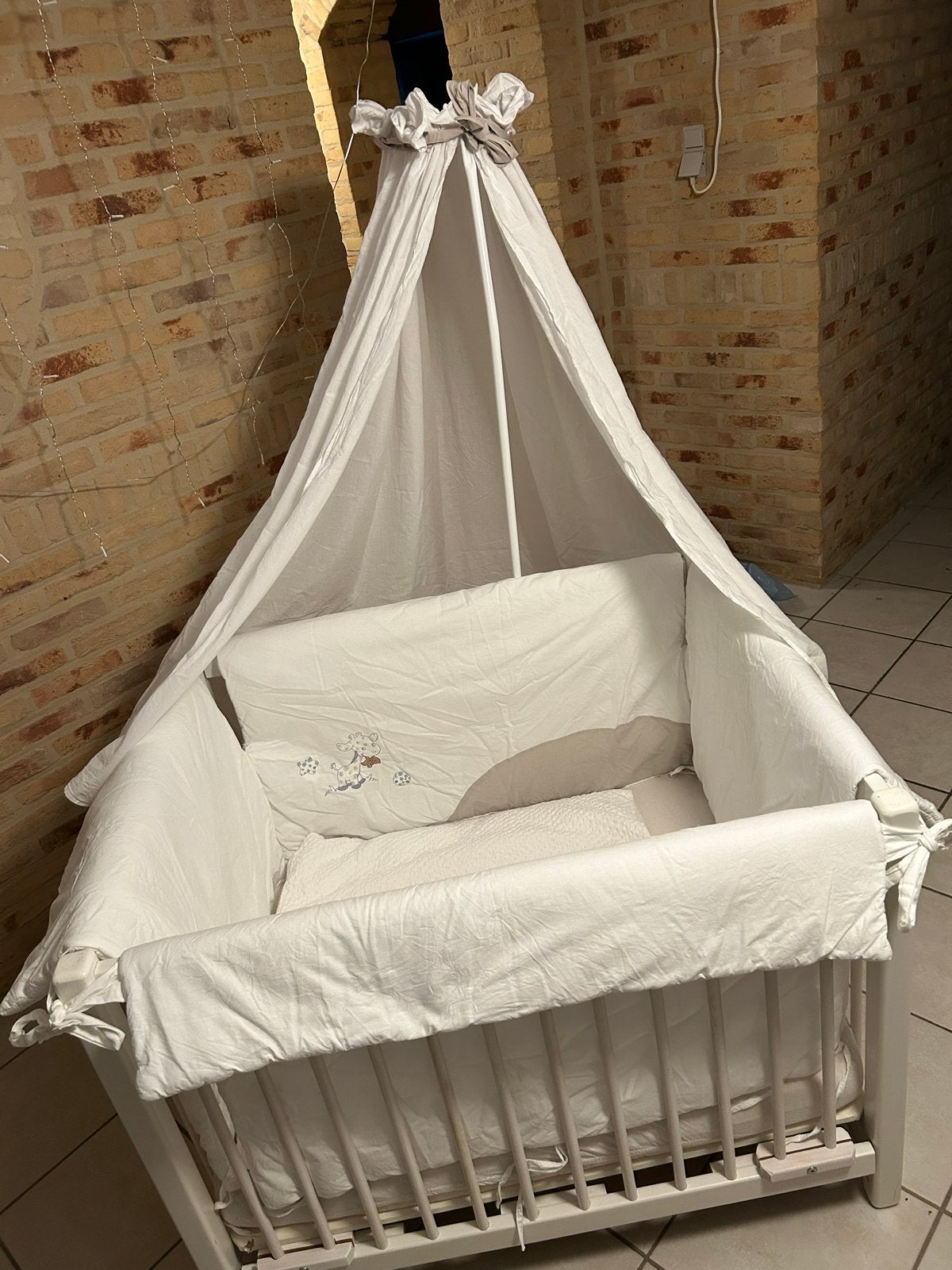 Complete Baby Box met Hemeltje, Matras en Boxkleed, Kinderen en Baby's, Ophalen, Zo goed als nieuw, Vierkant, Boxkleed
