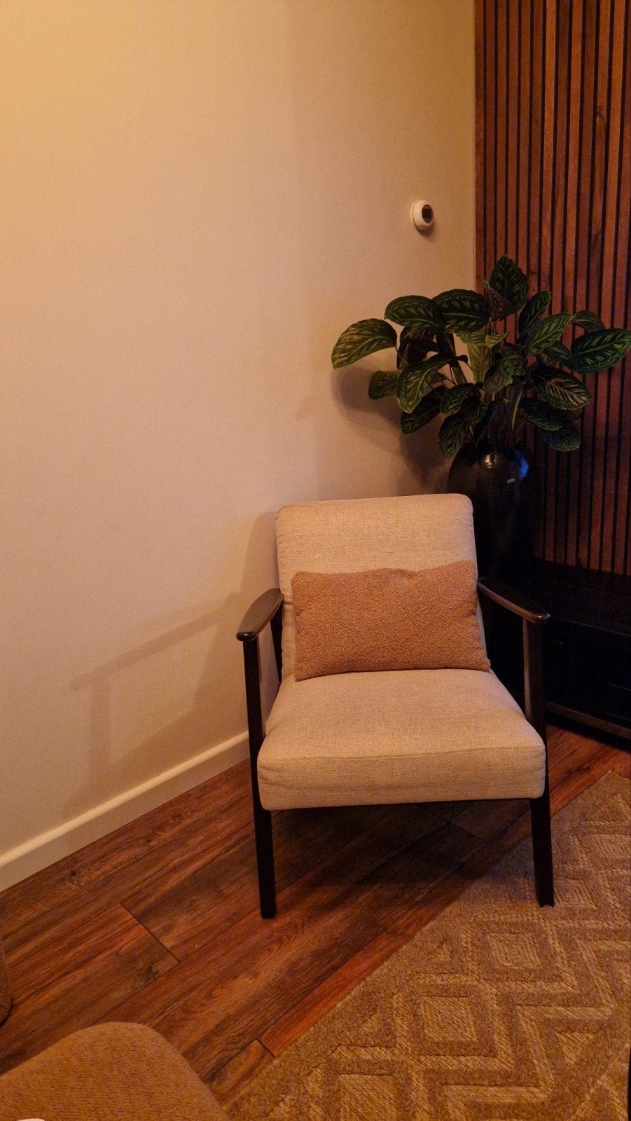 IKEA EKENÄSET Fauteuil Kilanda lichtbeige - Als nieuw, Ophalen, 75 tot 100 cm, Zo goed als nieuw, 50 tot 75 cm