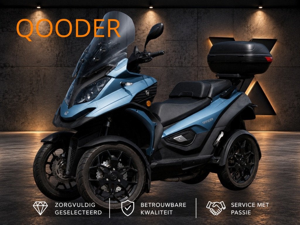 Qooder Quadro QV4 | Hoog windscherm | Navigatie | Topkoffer, Scooter, 399 cc, Qooder, Automaat