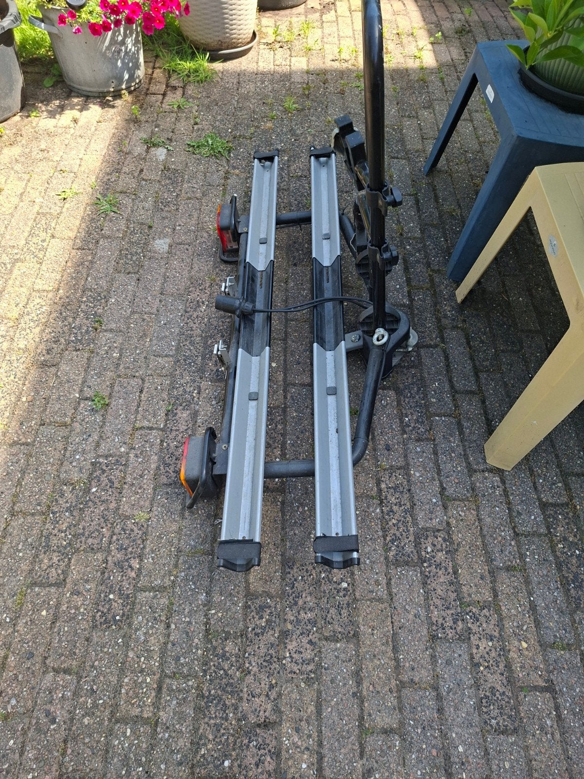 thule fietsendrager, Ophalen