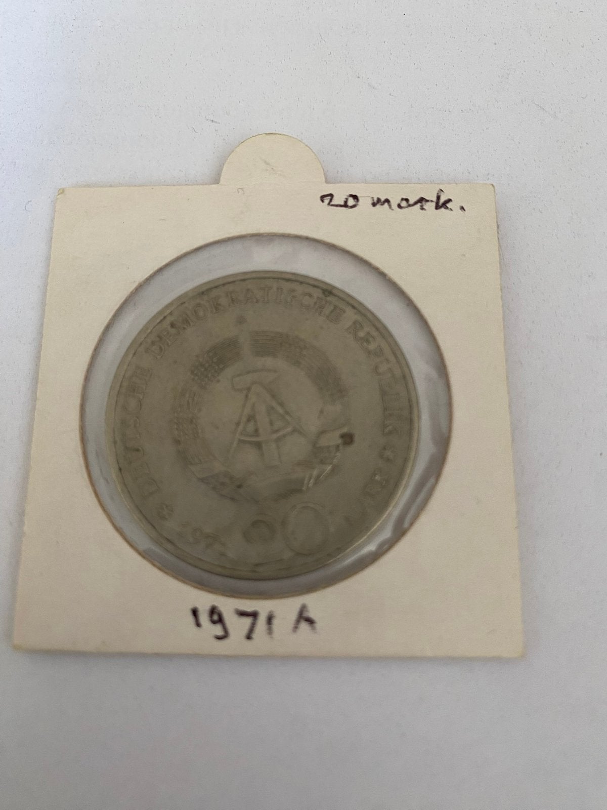 20 Mark 1971 A Deutschland, Ophalen of Verzenden, Duitsland, Losse munt