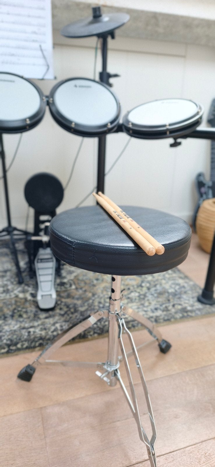 Foto 4 van Complete Donner DED-200 e-drumset – Direct drummen!