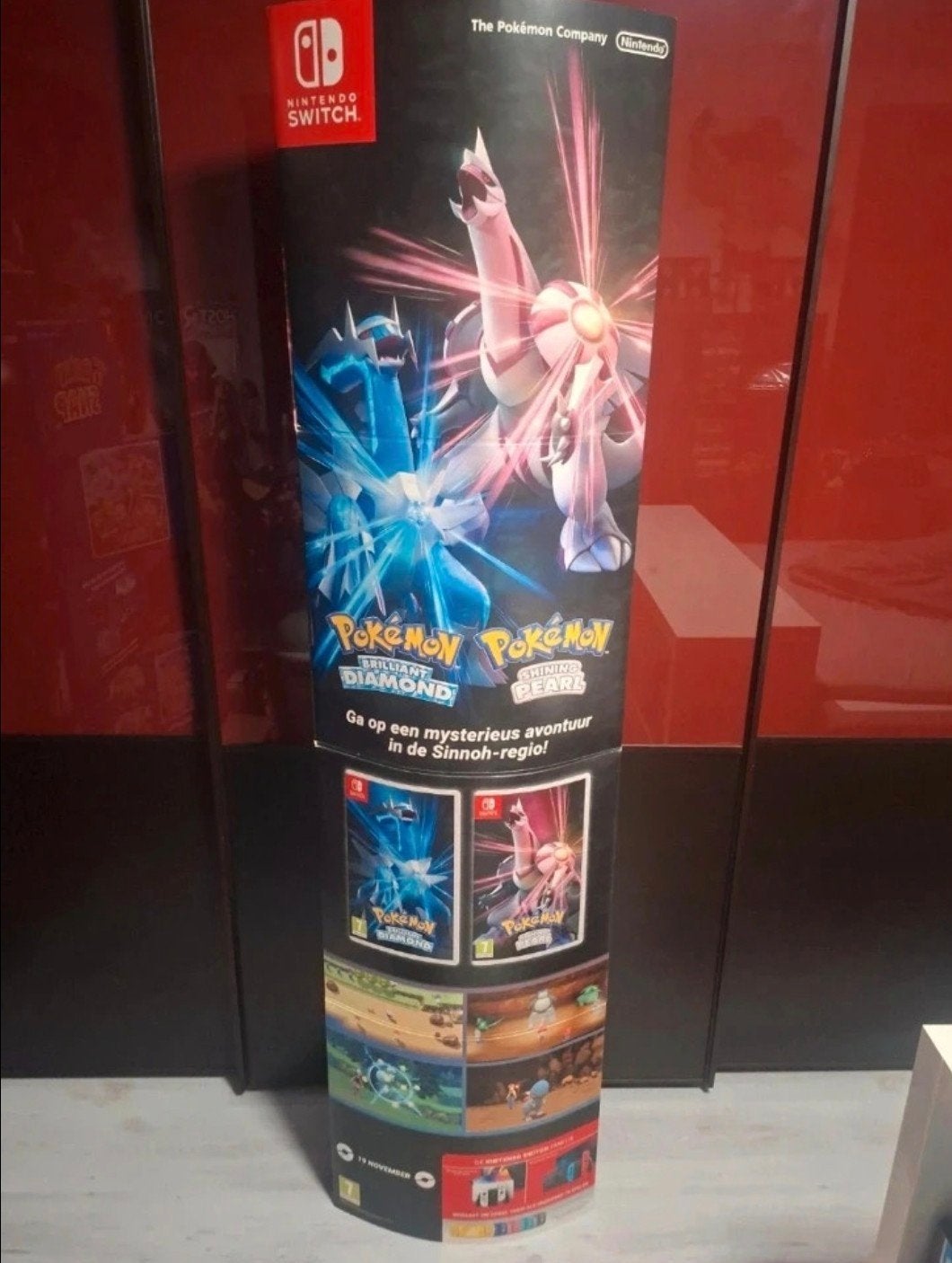 Pokémon Brilliant Diamond & Shining Pearl Winkeldisplay, Ophalen, Zo goed als nieuw