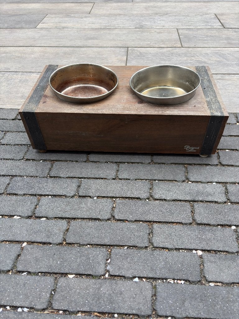 voerbak steigerhout eten en drinken, Ophalen, Gebruikt