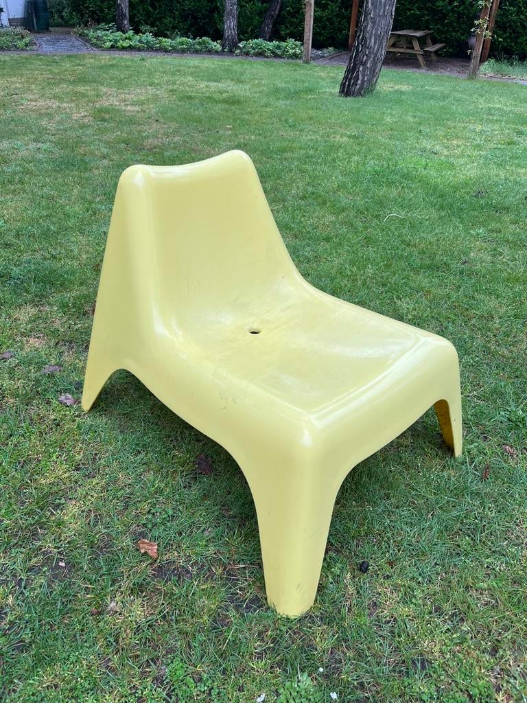 Gele ikea tuinstoel, Ophalen, Zo goed als nieuw, Kunststof