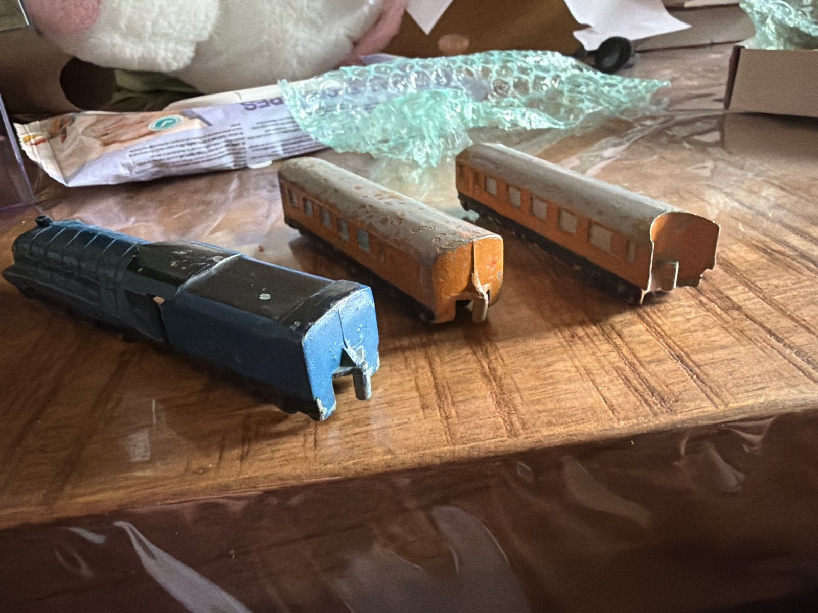 Dinky Toys Trein met Wagons - Nette Originele Staat, Verzamelen, Trein, Gebruikt, Schaalmodel, Z