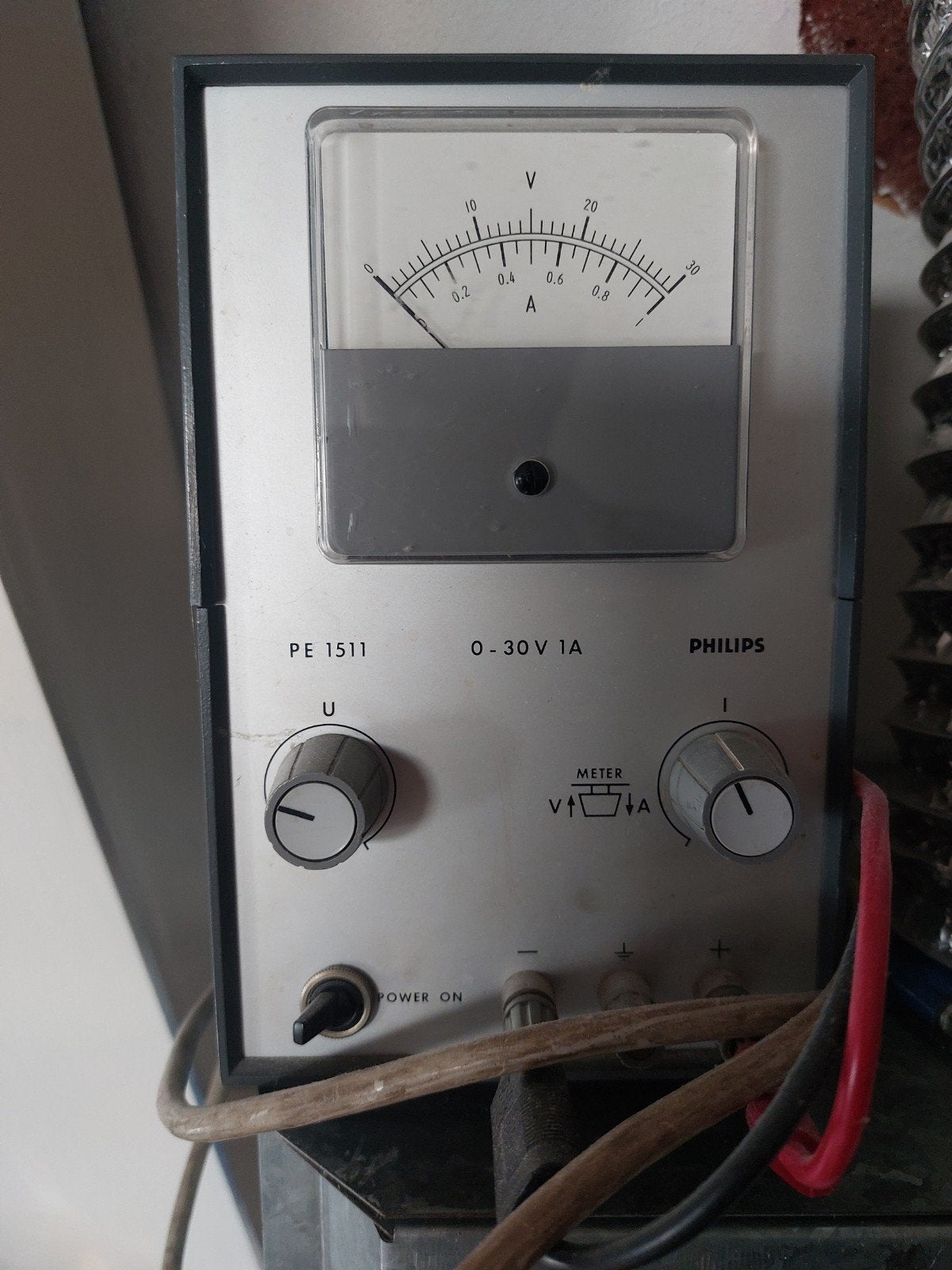 Philips PE 1511 Stabiele Voeding 0-30V 1A, Ophalen of Verzenden, Gebruikt