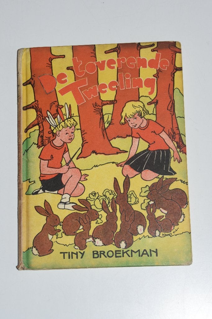 De Toverende Tweeling - Tiny Broekman kinderboek 1956 50s, Antiek en Kunst, Antiek | Boeken en Bijbels, Verzenden