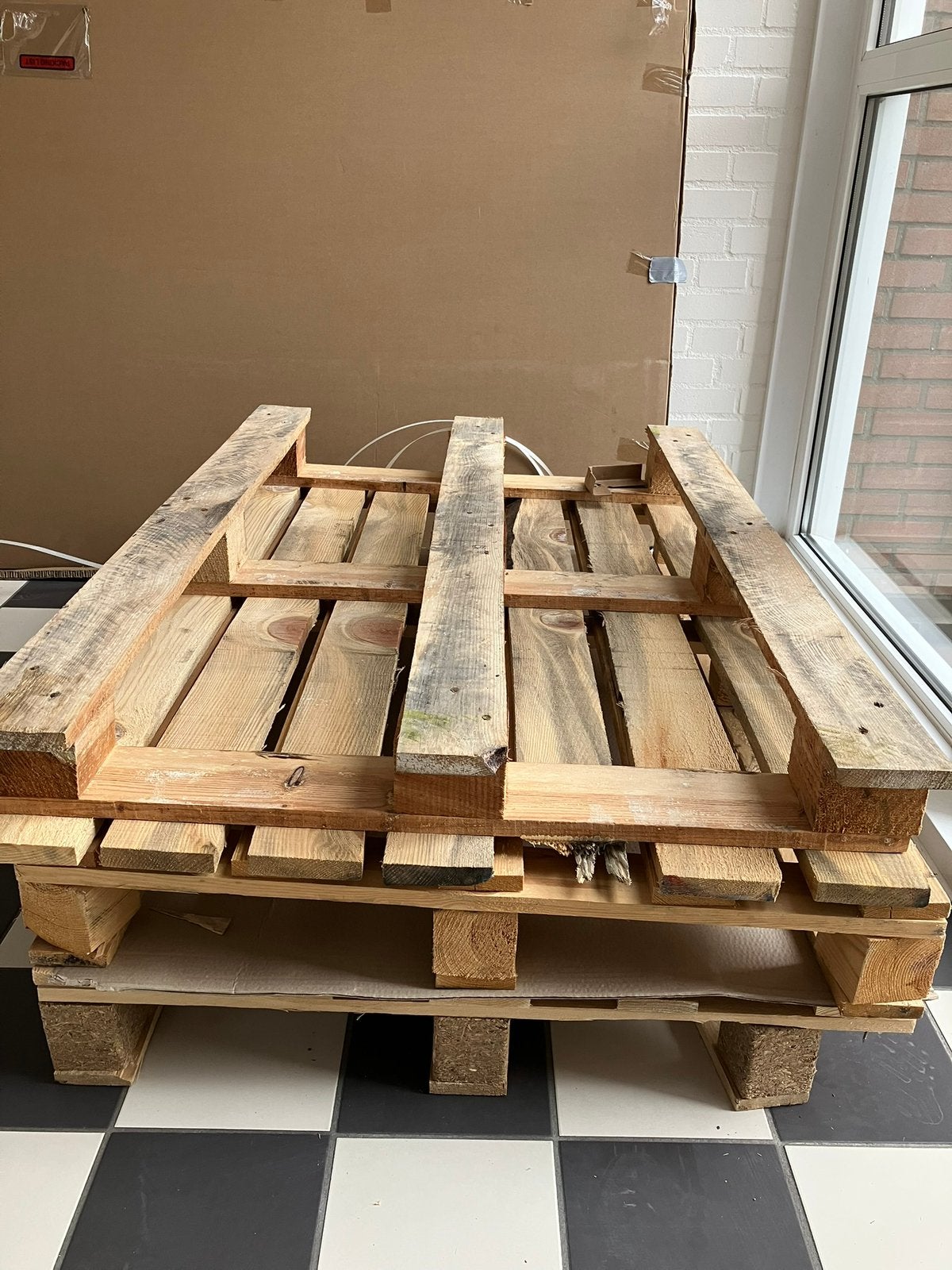 Pallets 3 stuks, Ophalen, Zo goed als nieuw, 50 mm of meer, Pallet