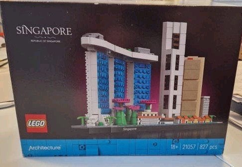 Lego Architecture Singapore 21057 Compleet met doos/boekje, Kinderen en Baby's, Inclusief instructies, Lego, Architecture, Ophalen of Verzenden