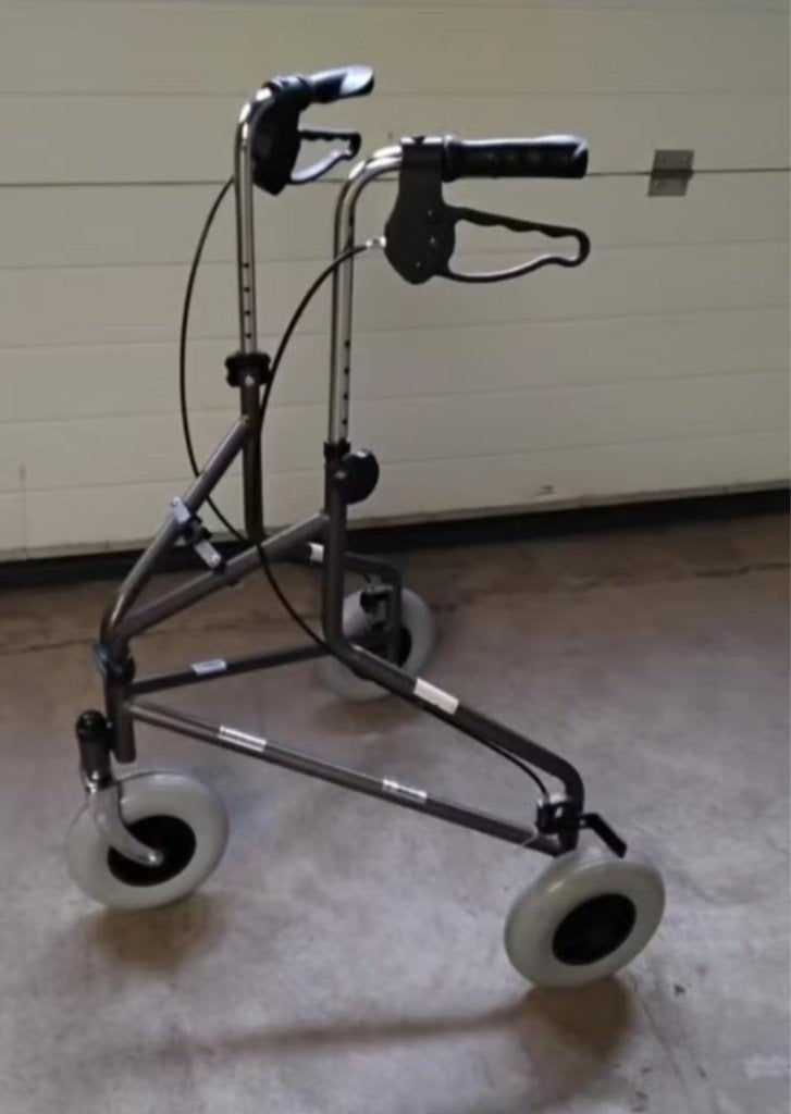 Guardian Envoy 380 3-wielige rollator, titanium, Ophalen, Lichtgewicht, Zo goed als nieuw