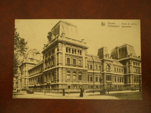 Ansichtkaart Antwerpen - Gerechtshof 1925, Ophalen of Verzenden, 1920 tot 1940, Gelopen, Antwerpen