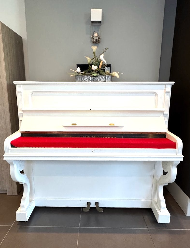 piano, Muziek en Instrumenten, Ophalen, Gebruikt, Wit, Piano