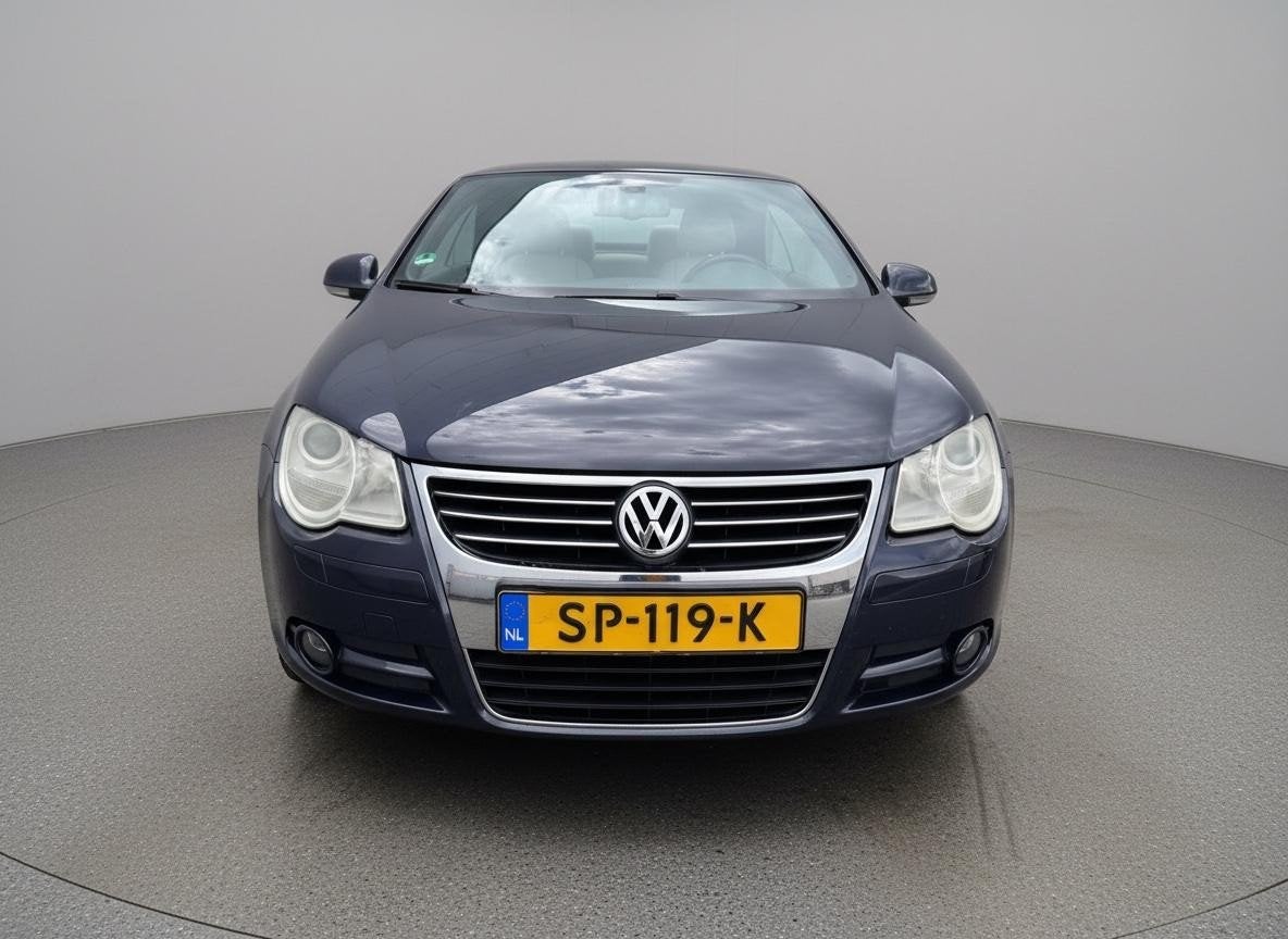 Volkswagen Eos 2.0 TDI 103KW 2007 Blauw, Auto's, Volkswagen, Voorwielaandrijving, Beige, 4 cilinders, Cabriolet