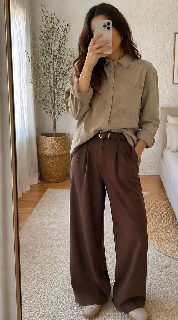 Corduroy blouse | Vila | 36/38 | heel goed, Ophalen of Verzenden, Zo goed als nieuw, Maat 38/40 (M), Beige
