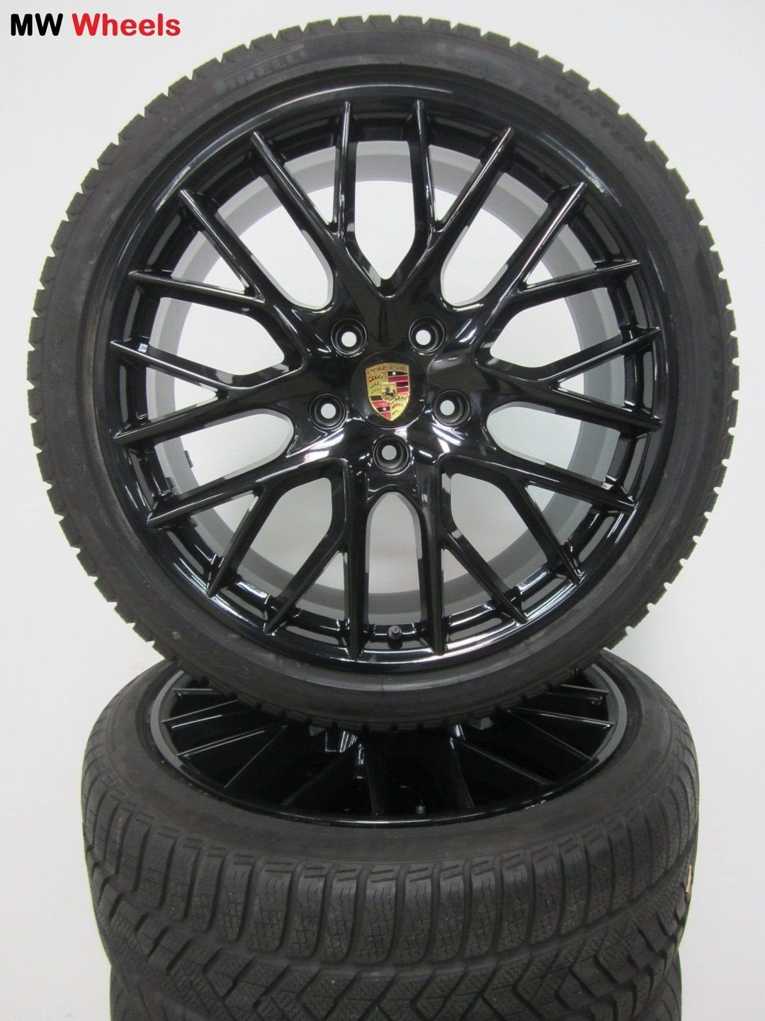 Originele Porsche Panamera 971 21 inch velgen winterbanden, Gebruikt, -, -, Banden en Velgen