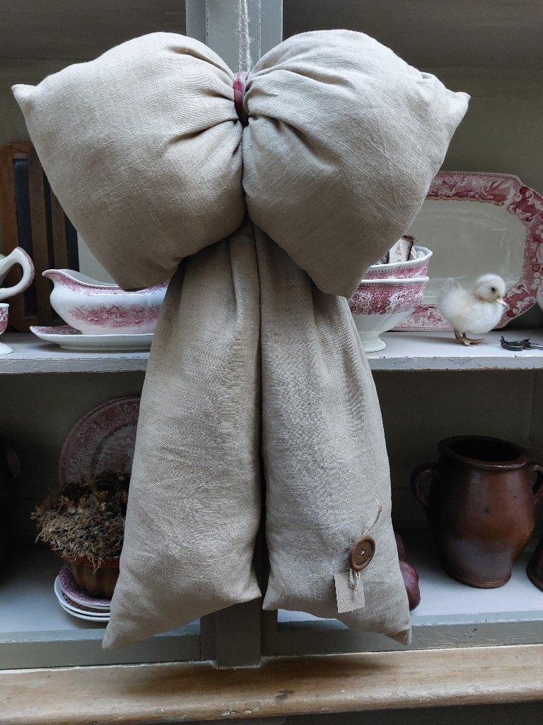 Decoratie strik, Ophalen, Brocante, Beige, Nieuw