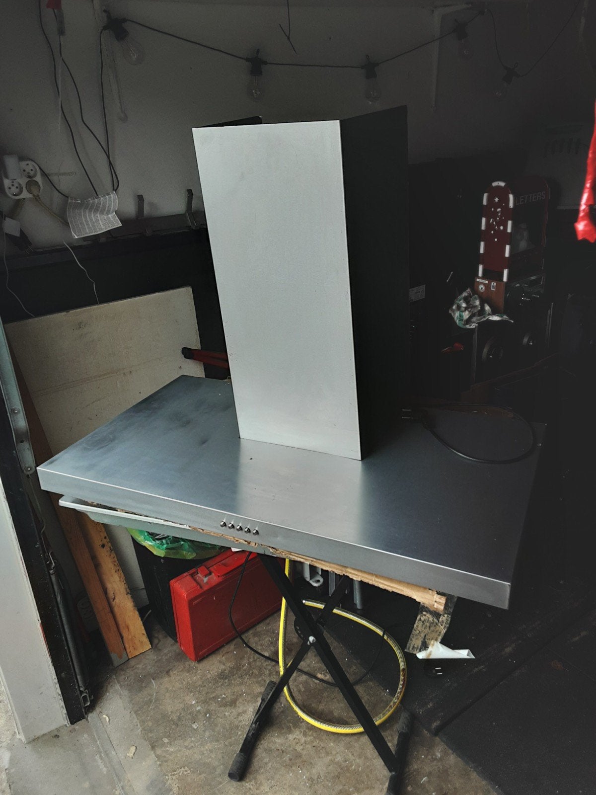 afzuigkap 90 cm, Ophalen, Gebruikt, Wandschouwkap, Vrijstaand