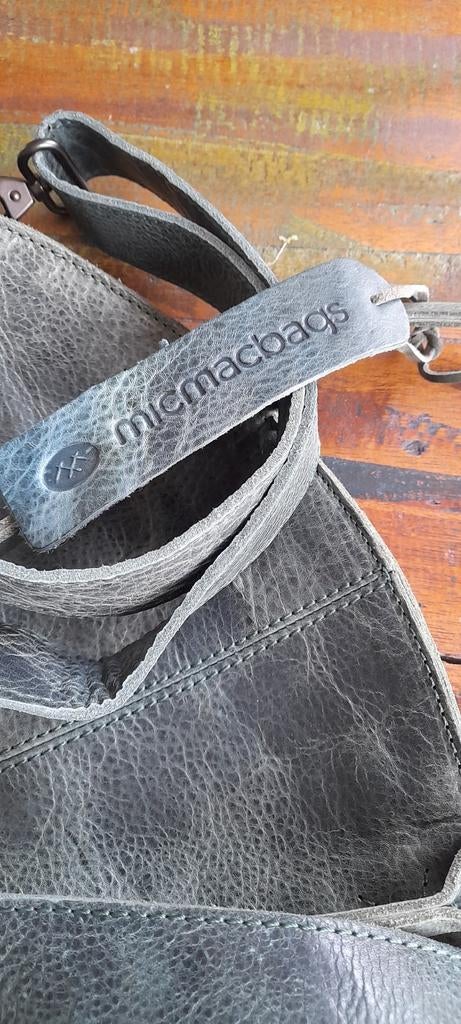 MicMac leren tas Cote d'Azur, Ophalen of Verzenden, Gebruikt, Grijs, Handtas
