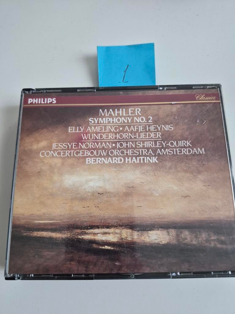 Mahler Symfonie 2 & Wunderhorn-Lieder - Haitink CD, Ophalen of Verzenden, Romantiek, Gebruikt, Orkest of Ballet