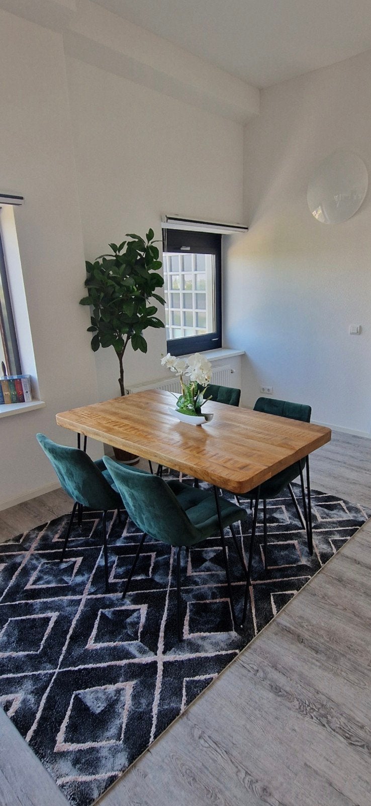 Industriële Kick collection eetkamertafel 140x81cm, Huis en Inrichting, 100 tot 150 cm, 50 tot 100 cm, Zo goed als nieuw, Vier personen