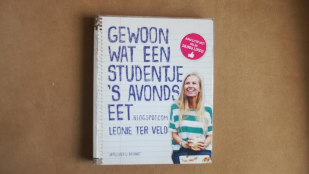 Gewoon wat een studentje 's Avonds eet - 1 persoon, Leonie ter Veld, Ophalen of Verzenden, Zo goed als nieuw, Gezond koken