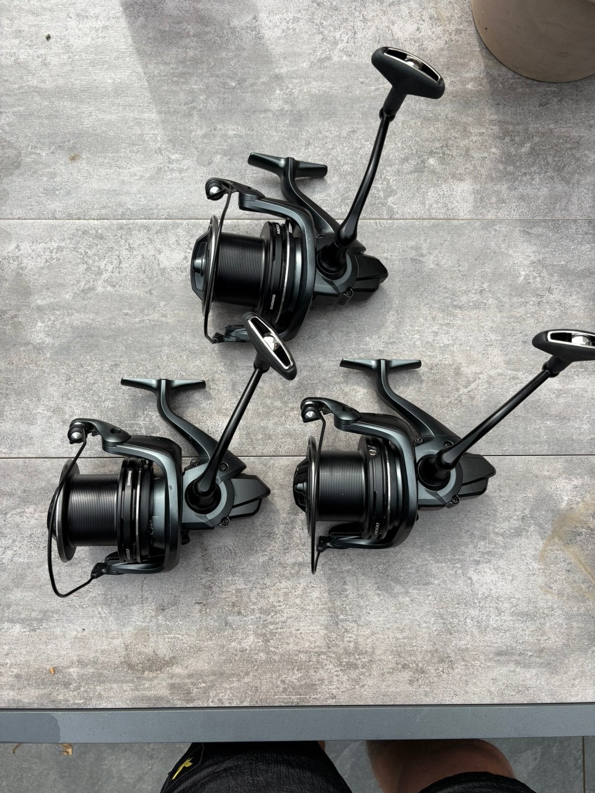 Shimano 14000 ci4 xtc drie keer, Watersport en Boten, Hengelsport | Karpervissen, Gebruikt, Molen, Ophalen of Verzenden