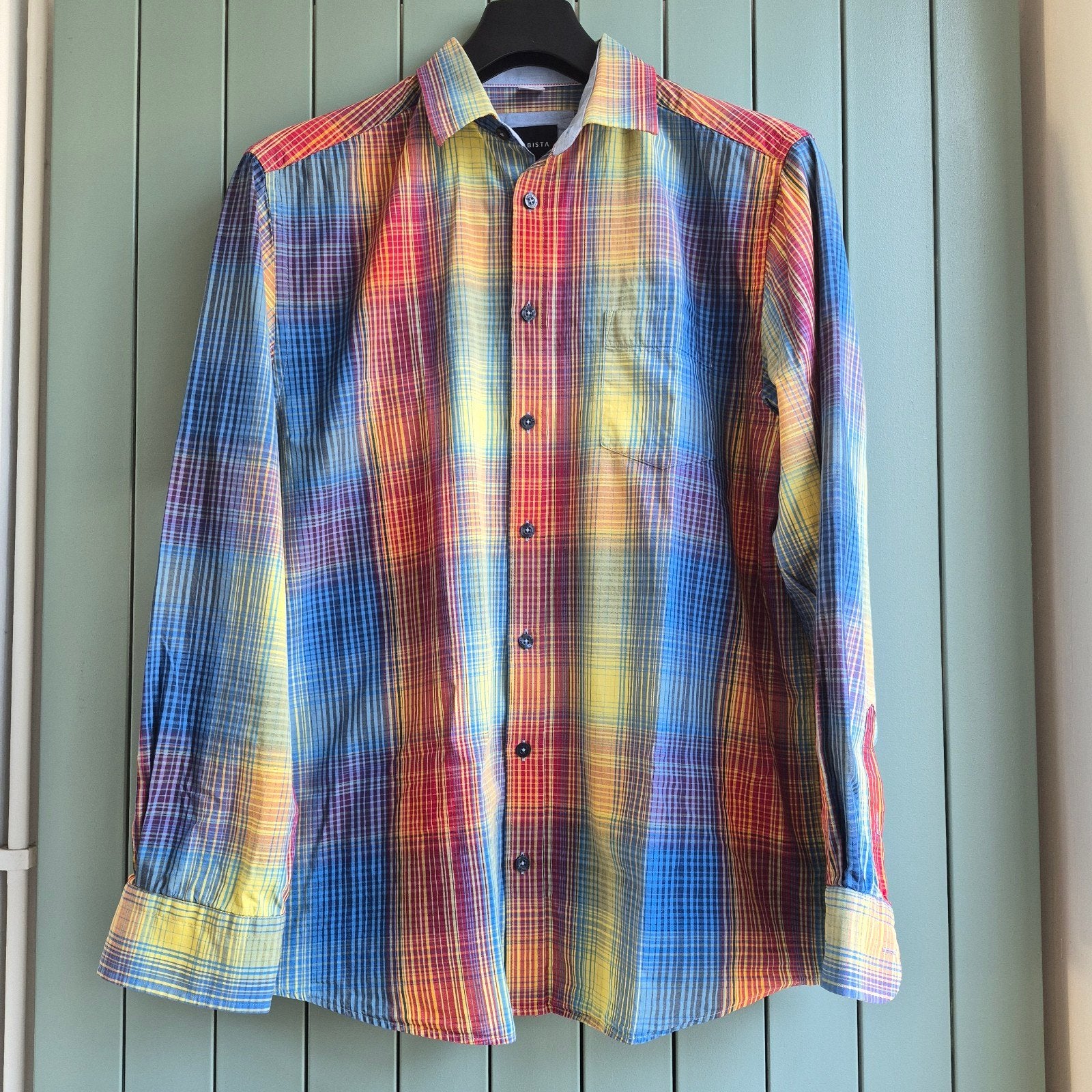 Babista geruit overhemd - kleurrijk en comfortabel, Kleding | Heren, Meerkleurig, Babista, Nieuw, Halswijdte 39/40 (M)