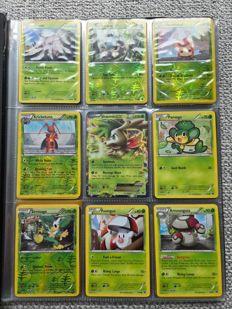 pokemon complete base set next destinies serie 1 tm 97, Ophalen of Verzenden, Zo goed als nieuw, Meerdere kaarten, Foil