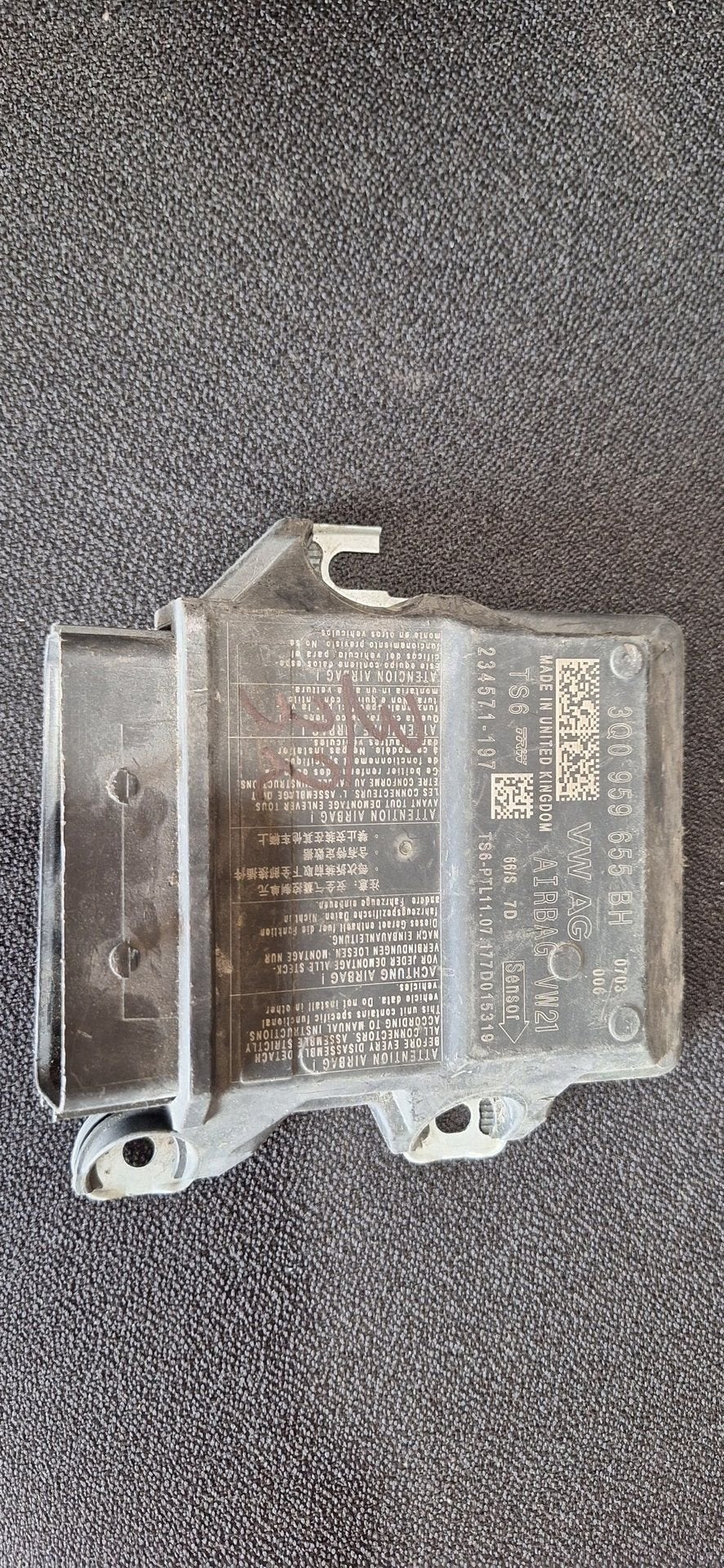 Originele Airbag Stuurmodule Computer Sensor VW Golf 7 Passa, Gebruikt, -, Volkswagen, -